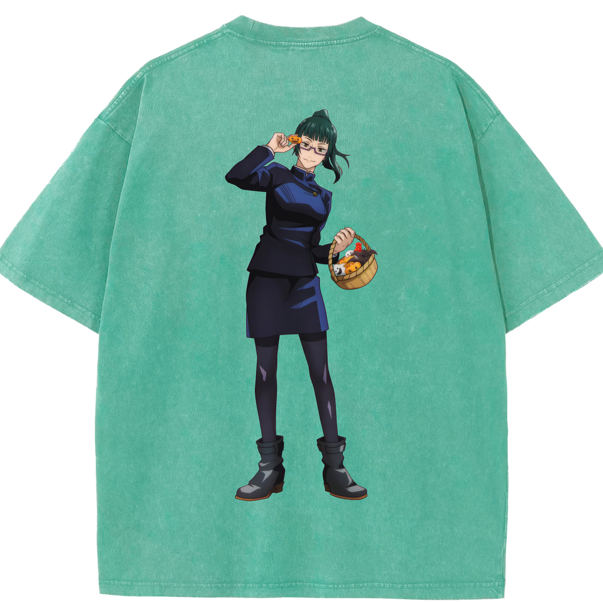 （画像用） 呪術廻戦 Jujutsu Kaisen 綿100% ヴィンテージ風 半袖Tシャツ（背面プリント）